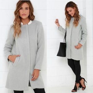 Bb Dakota Regan Light Grey Coat